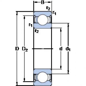 Bearing 6219-2Z/VA228 SKF