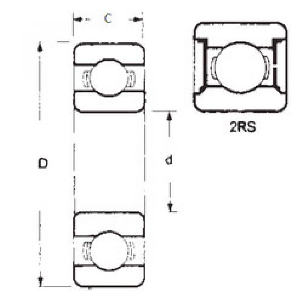 Bearing 6311-2RS FBJ #1 image