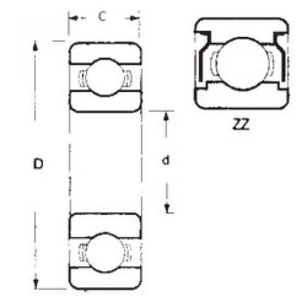 Bearing 6205ZZ FBJ #1 image