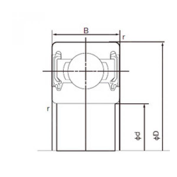 Bearing 6208-2NKE9 NACHI #1 image