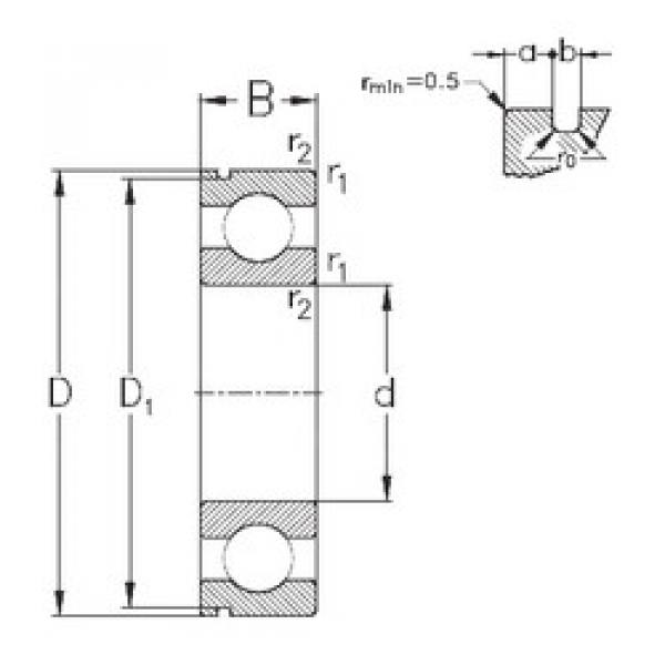 Bearing 6311-N NKE #1 image