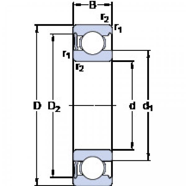 Bearing 6210-RS1 SKF #1 image