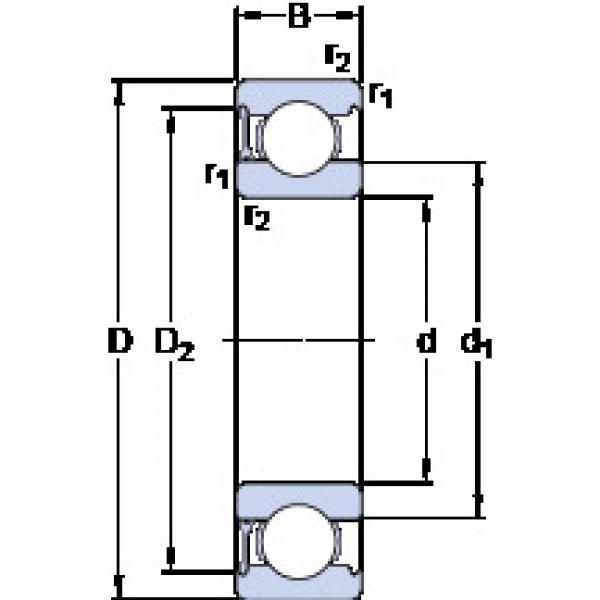 Bearing 6210-RZ SKF #1 image